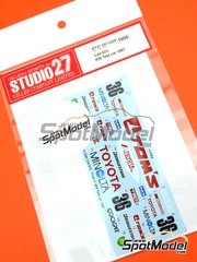Studio27: Marking / livery 1/24 scale - Toyota 87C Group C sponsored by Minolta #36 - Alan Jones (AU) + Geoff Lees (GB) + Masanori Sekiya (JP) - Test version 1987 - water slide decals and assembly instructions