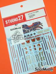 Studio27: Marking / livery 1/12 scale - Suzuki RG400 Gamma late version sponsored by Walter Wolf - water slide decals and placement instructions - for Hasegawa references 21509, BK9,  HAS-21509 and 21739
