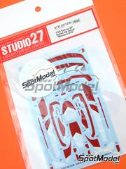 Studio27: Decoraci�n escala 1/24 - McLaren Senna XP Master of M�naco N� 12 - calcas de agua y manual de instrucciones - para las referencias de Tamiya TAM24355, T24355 y TAM24355ST