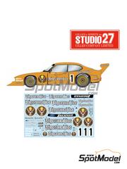 Studio27: Marking / livery 1/24 scale - Ford Capri Turbo Group 5 Zakspeed Team sponsored by J�germeister #1 - Klaus Ludwig (DE) - Deutsche Rennsport Meisterschaft DRM 1982 - water slide decals and assembly instructions - for Tamiya references TAM24014, TAM24274, TAM24329 and TAM24376