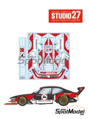 Studio27: Marking / livery 1/24 scale - Ford Capri Turbo Group 5 Zakspeed Team sponsored by Kraus, Wurth #1 - Klaus Ludwig (DE) - Deutsche Rennsport Meisterschaft DRM 1980 - water slide decals and assembly instructions - for Tamiya references TAM24014, TAM24274, TAM24329 and TAM24376
