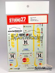 Studio27: Marking / livery 1/24 scale - Mitsubishi Lancer Evo V Group N Ralliart Italy Team sponsored by Ancap #14 - Gustavo Trelles (UY) + Martin Christie (AR) - New Zealand Rally 1999 - water slide decals and placement instructions
