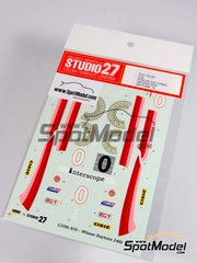 Studio27: Marking / livery 1/20 scale - Porsche 935 Turbo sponsored by Interscope #0 - Ted Field (US) + Hurley Haywood (US) + Danny Ongais (US) - 24 Hours of Daytona 1979 - water slide decals and placement instructions - for Tamiya references TAM20005 and TAM20070