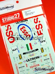 Studio27: Marking / livery 1/24 scale - Toyota Corolla WRC Grifone Team sponsored by Esso #5 - Andrea Aghini (IT) + Loris Roggia (IT) - Alpi Orientali Rally  1999 - water slide decals and placement instructions