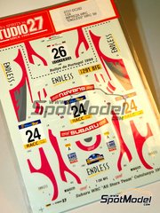 Studio27: Marking / livery 1/24 scale - Subaru Impreza WRC All Stars  Team sponsored by Endless #24, 26 - Toshihiro Arai (JP) + Roger Freeman (GB) - TAP Portugal Rallye , Catalunya Costa Brava Rally - Rally of Spain 1999 - water slide decals and assembly instructions - for Tamiya reference TAM24218