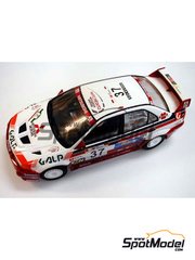 Studio27: Marking / livery 1/24 scale - Mitsubishi Lancer Evo VI Group N RalliArt Portugal Team sponsored by Galp #37 - Miguel Campos (PT) + Carlos Magalhes (PT) - TAP Portugal Rallye  2000 - water slide decals and placement instructions - for Tamiya reference TAM24220
