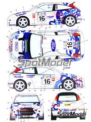 DECALS 1//43 FORD ESCORT WRC SOLBERG RALLY SVEZIA 1999