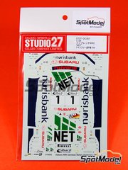 Studio27: Marking / livery 1/24 scale - Subaru Impreza WRC sponsored by NET #1 - Armin Kremer (DE) + Fred Berssen (DE) - ADAC Deutschland Rally 1999 - water slide decals and placement instructions