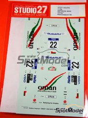 Studio27: Decals 1/24 scale - Subaru Impreza WRX Arab World Rally  Team sponsored by OMAN #22 - Hamed Al-Wahaibi (OM) + Tony Sircombe (NZ) - New Zealand Rally 2000 - water slide decals and assembly instructions