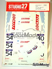 Studio27: Decoracin escala 1/24 - Mitsubishi Lancer Evo VI patrocinado por Loctite N 40, 54 - Erik Comas (FR) + Jean-Paul Terrasse (FR), Bob Colsoul (BE) + Tom Colsoul (BE) - Rally de Australia 2000 - calcas de agua y manual de instrucciones - para la referencia de Tamiya TAM24220