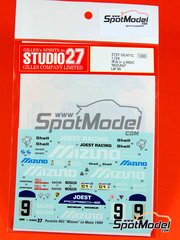 Studio27: Marking / livery 1/24 scale - Porsche 962 sponsored by Mizuno #9 - Louis 'John Winter' Krages (DE), Stanley Dickens (SE), Robert 'Bob' Wollek (FR) - 24 Hours Le Mans 1990 - for Tamiya references TAM24233 and TAM24313