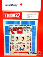 Studio27: Marking / livery 1/24 scale - Porsche 962C  sponsored by Blaupunkt - Hans-Joachim Stuck (DE), Frank Jelinski (DE), Derek Bell (GB) - 24 Hours Le Mans 1990 - water slide decals and assembly instructions - for Tamiya references TAM24233 and TAM24313