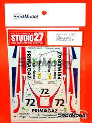 1/25th Scale Waterslide Decals #3 Canadian Porsche 962 1987 1/24th 