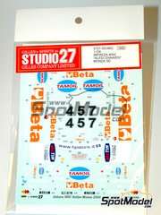Studio27: Marking / livery 1/24 scale - Subaru Impreza WRC Beta Team - Jean Alesi (FR) + Alessandro 'Alex' Zanardi (IT) - Monza Rally 2000 - water slide decals and assembly instructions - for Tamiya references TAM24218 and 24218