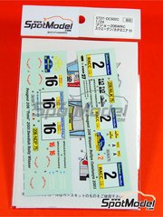 Studio27: Marking / livery 1/24 scale - Peugeot 206 WRC Peugeot Total Team sponsored by Clarion #2, 16 - Didier Auriol (FR) + Denis Giraudet (FR), Harri Rovanpera (FI) + Risto Pietilinen (FI) - International Swedish Rally, Catalunya Costa Brava Rally - Rally of Spain 2001 - water slide decals and assembly instructions - for Tamiya reference TAM24267