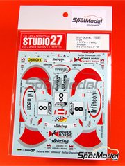 Studio27: Decoracin escala 1/24 - Subaru Impreza WRC Equipo Promotor World Rally  patrocinado por Infineon N 8 - Achim Mrtl (AT) + Stefan Eichhorner (AT) - Rally de Alemania ADAC 2001 - calcas de agua y manual de instrucciones