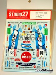 Studio27: Decoracin escala 1/24 - Mitsubishi Lancer Evo VI patrocinado por Cordoba N 38 - Gabriel Pozzo (AR) + Daniel Stillo (AR) - Rally de San Remo 2001 - calcas de agua e instrucciones de colocacin - para la referencia de Tamiya TAM24220