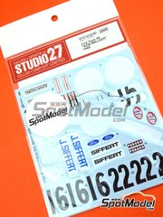Studio27: Marking / livery 1/12 scale - Lotus Ford Type 49 Lotus Team #4, 5 - Joseph 'Jo' Siffert (CH) - FIA Formula 1 World Championship 1968 - water slide decals and assembly instructions - for Tamiya references TAM12012 and BS1212