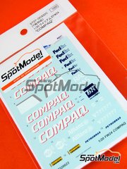 Studio27: Decals 1/20 scale - Williams FW24 BMW Petronas Williams Grand Prix Engineering Team sponsored by Compaq Fedex Allianz - World Championship 2002