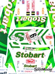 Studio27: Marking / livery 1/24 scale - Ford Focus RS sponsored by Stobart #9 - Matthew Wilson (GB) + Michael Orr (GB) - Monte Carlo Rally - Rallye Automobile de Monte-Carlo 2006 - water slide decals and assembly instructions - for Hasegawa references 20263, 20380, HSG20380, 25034 and CR-34