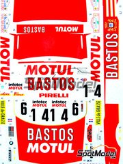 Studio27: Marking / livery 1/24 scale - BMW M3 E30 sponsored by Bastos Motul Infotec #6, 14 - Francois Chatriot (FR) + Michel Perin (FR) - Tour de Corse 1989 - water slide decals and assembly instructions - for Beemax Model Kits references B24016 and BX24029