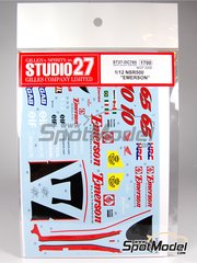 Studio27: Marking / livery 1/12 scale - Honda NSR500 Honda Pons Team sponsored by Emerson #10, 65 - Alex Barros (BR), Loris Capirossi (IT) - Motorcycle World Championship 2000 - water slide decals and assembly instructions - for Tamiya reference TAM14077