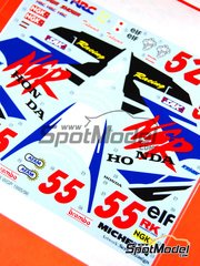 Studio27: Marking / livery 1/12 scale - Honda NSR500 #52, 55 - Takuma Aoki (JP) - Motorcycle World Championship 1995 and 1996