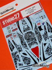 Studio27: Marking / livery 1/12 scale - Yamaha YZR-M1 Special Livery sponsored by Fiat #99 - Jorge Lorenzo (ES) - Laguna Seca Moto GP Grand Prix 2010 - water slide decals and placement instructions - for Tamiya references TAM14117 and TAM14119