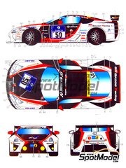 Studio27: Marking / livery 1/24 scale - Lexus LFA sponsored by Gazoo Racing #50, 51 - Juichi Wakisaka (JP) + Kazuya Ohshima (JP) + Takayuki Kinoshita (JP) + Akira Lida (JP), Andr Lotterer (DE) + Jochen Krumbach (DE) + Armin Hahne (DE) - 24 Hours Nrburgring 2010 - water slide decals and assembly instructions - for Tamiya reference TAM24319