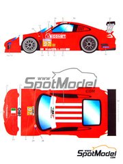 Studio27: Marking / livery 1/24 scale - Porsche 911 GT3R sponsored by BMS Scuderia Italia #23, 97 - Marco Holzer (DE) + Timo Scheider (DE), Wolf Henzler (DE) + Jrg Bergmeister (DE), Romain Dumas (FR) + Martin Ragginger (DE) - 24 Hours Le Mans 2010 - water slide decals and assembly instructions - for Fujimi references FJ123905 and RS-85