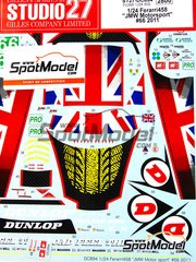 Studio27: Marking / livery 1/24 scale - Ferrari 458 JMW Motorsport Team #66 - Rob Bell (GB) + Tim Sugden (GB) + Xavier Maassen (NL) - 24 Hours Le Mans 2011 - water slide decals and assembly instructions - for Fujimi references FJ12382, FJ123820, RS-81, FJ123912, FR-16 and FJ123950, or Revell references REV07141 and 7141