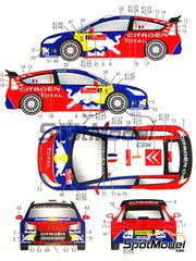 2 stickers sticker signature sebastien loeb rallye car race decal sponsor