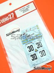 Studio27: Marking / livery 1/24 scale - De Tomaso Pantera Escuderia Montjuich Team sponsored by Tergal #30 - Fernando Baviera (ES) + Jos� Mar�a Juncadella (ES) - 24 Hours Le Mans 1972 - water slide decals and placement instructions - for Fujimi references FJ125534, RS-90, FJ170046 and CW-2