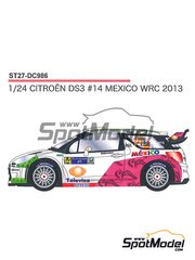 2016-dc2453 Decals 1/24 Citroën ds3 wrc #7 or #8 meeke rally monte carlo