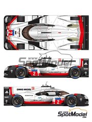 Studio27: Car scale model kit 1/24 scale - Porsche 919 Hybrid sponsored by DMG Mori #1, 2 - Andr� Lotterer (DE) + Nick Tandy (GB) + Neel Jani (CH), Timo Bernhard (DE) + Earl Bamber (AU) + Brendon Hartley (AU) - 24 Hours Le Mans 2017 - photo-etched parts, resin parts, rubber parts, vacuum formed parts, water slide decals, white metal parts, other materials, assembly instructions and painting instructions
