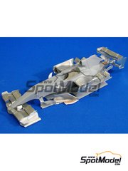 Studio27: Car scale model kit 1/20 scale - McLaren MP4/22 McLaren Racing Limited Team sponsored by Vodafone #1, 2 - Fernando Alonso (ES), Lewis Hamilton (GB) - Japanese Formula 1 Grand Prix 2007 - photo-etched parts, resin parts, rubber parts, water slide decals, white metal parts, assembly instructions and painting instructions