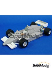Studio27: Car scale model kit 1/20 scale - Lotus Renault 93T John Player Lotus Team #11 - Elio de Angelis (IT) - Brazilian Formula 1 Grand Prix 1983 - photo-etched parts, resin parts, rubber parts, turned metal parts, water slide decals, white metal parts, assembly instructions and painting instructions
