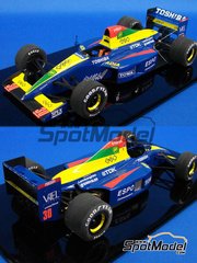 Studio27: Car scale model kit 1/20 scale - Lola Larrousse LC90 Lamborghini ESPO Larrousse F1 Team sponsored by Toshiba #29, 30 - �ric Bernard (FR), Aguri Suzuki (JP) - Japanese Formula 1 Grand Prix 1990 - photo-etched parts, resin parts, rubber parts, turned metal parts, water slide decals, white metal parts, other materials and assembly instructions