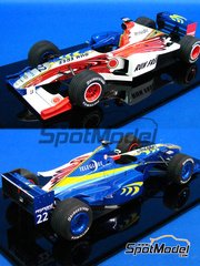 Studio27: Car scale model kit 1/20 scale - BAR 001 Honda - Late season 1999 - photo-etched parts, resin parts, rubber parts, water slide decals, white metal parts, assembly instructions and painting instructions