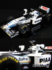 Studio27: Car scale model kit 1/20 scale - Tyrrell 026 early session Tyrrell Racing Team sponsored by PIAA #20, 21 - Ricardo Rosset (BR), Toranosuke Takagi (JP) - Formula 1 World Championship 1998 - photo-etched parts, resin parts, rubber parts, turned metal parts, water slide decals, white metal parts, assembly instructions and painting instructions