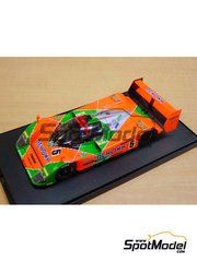 Studio27: Car scale model kit 1/24 scale - Mazda MXR-01 Mazdaspeed Team sponsored by Renown #5 - Volker Weidler (DE) + John Paul  "Johnny" Herbert (GB) + Bertrand Gachot (BE) + Maurizio Sandro Sala (BR) - 24 Hours Le Mans 1992 - photo-etched parts, resin parts, rubber parts, vacuum formed parts, water slide decals, white metal parts, other materials and assembly instructions