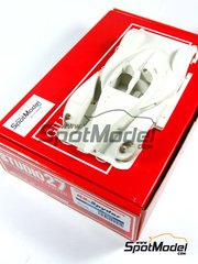 Studio27: Car scale model kit 1/24 scale - Porsche RS Spyder  Dyson Racing  Team sponsored by Thetford #16, 20 - Andy Wallace (GB) + Butch Leitzinger (US), Guy Smith (GB) + Chris Dyson (US) - American Le Mans Series ALMS 2007 - photo-etched parts, resin parts, rubber parts, water slide decals, white metal parts and assembly instructions