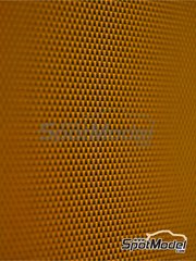 Studio27: Kevlar fiber decal - Kevlar fiber dark Yellow with medium size pattern