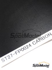 Studio27: Carbon fiber decal - Carbon decal 3D medium size