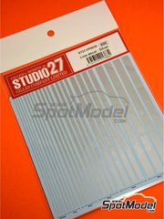Studio27: Decals - Silver lines - water slide decals image
