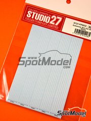 Studio27: Decals - Extremely thin line decal white - water slide decals