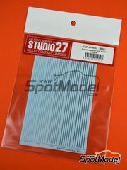 Studio27: Decals - Extremely thin line decal black - water slide decals