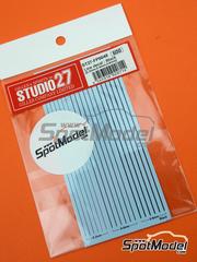Studio27: Decals - Black lines 0,2mm, 0,4mm and 0,6mm - water slide decals