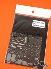 Studio27: Detail up set 1/20 scale - Ferrari F138 - photo-etched parts, seatbelt fabric and assembly instructions - for Fujimi references FJ09176, 091761 and GP-56 image