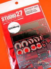 Studio27: Detail up set 1/20 scale - Fiat 131 Abarth - photo-etched parts and assembly instructions - for Tamiya references TAM20013, TAM20015 and TAM20069 image